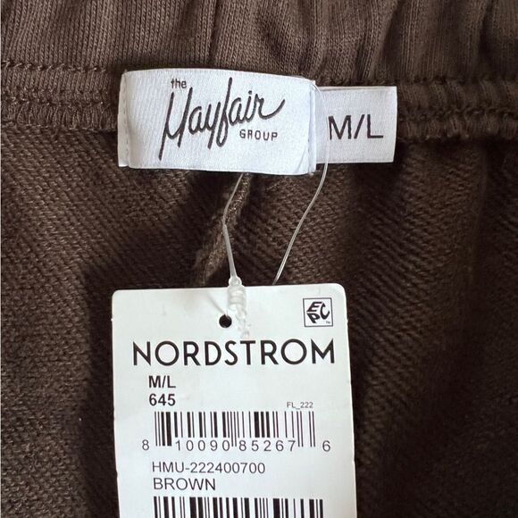 THE MAYFAIR GROUP Cotton Dump 'Em Sweat Shorts M/L Brown NWT - Picture 5 of 7